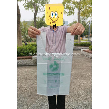 Kompostowalne logo PLA z nadrukowanymi promocyjnymi torbami plastikowymi